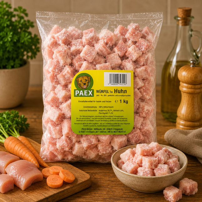Hühnerfleisch Würfel 1000g