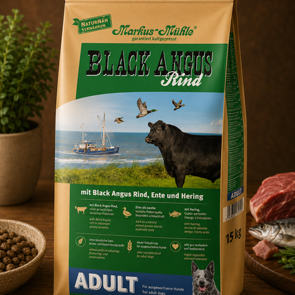 Markus Mühle BLACK ANGUS ADULT, Natürlich, Artgerecht, Hochwertig  15KG