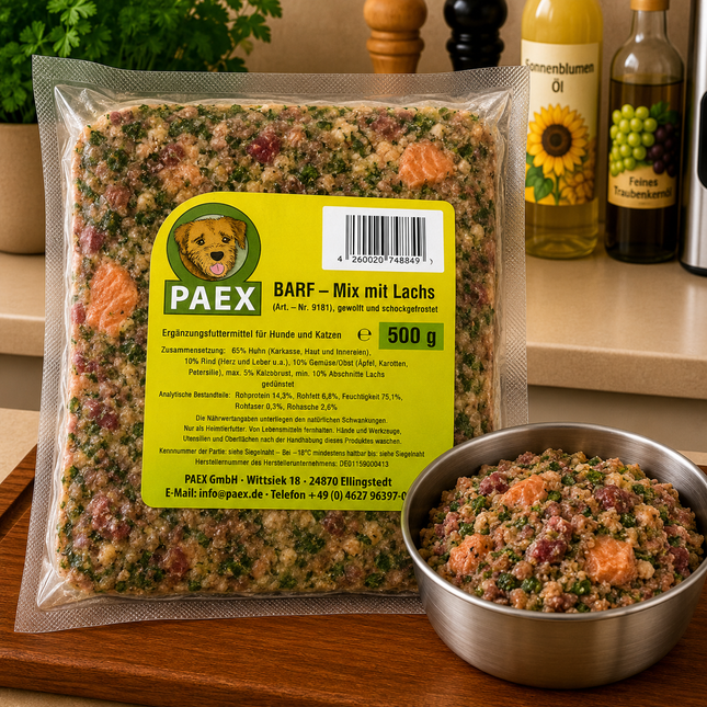 BARF Mix mit Lachs 500g