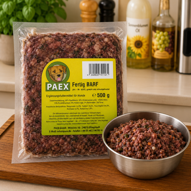 BARF Rind Fertig Menü 500g