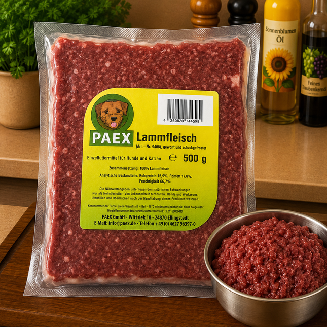 Lammfleisch gewolft 500g