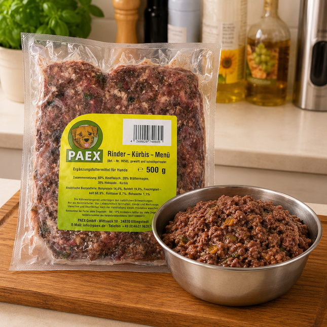 BARF Rind Kürbis Menü 500g