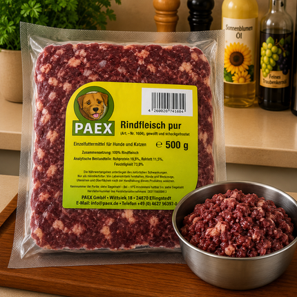 Rindfleisch pur 500g