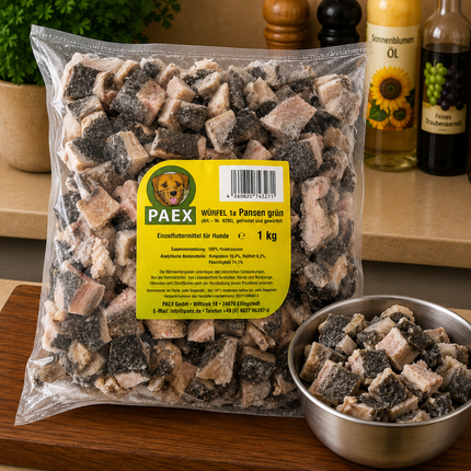 Pansen Grün Würfel 1000g