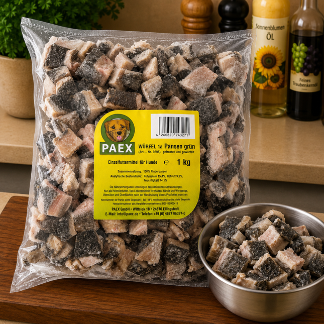 Pansen Grün Würfel 1000g