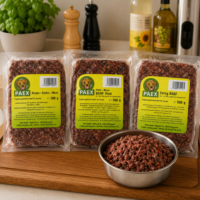 BARF Rind Menü 30kg - Vorteilspaket für Hunde